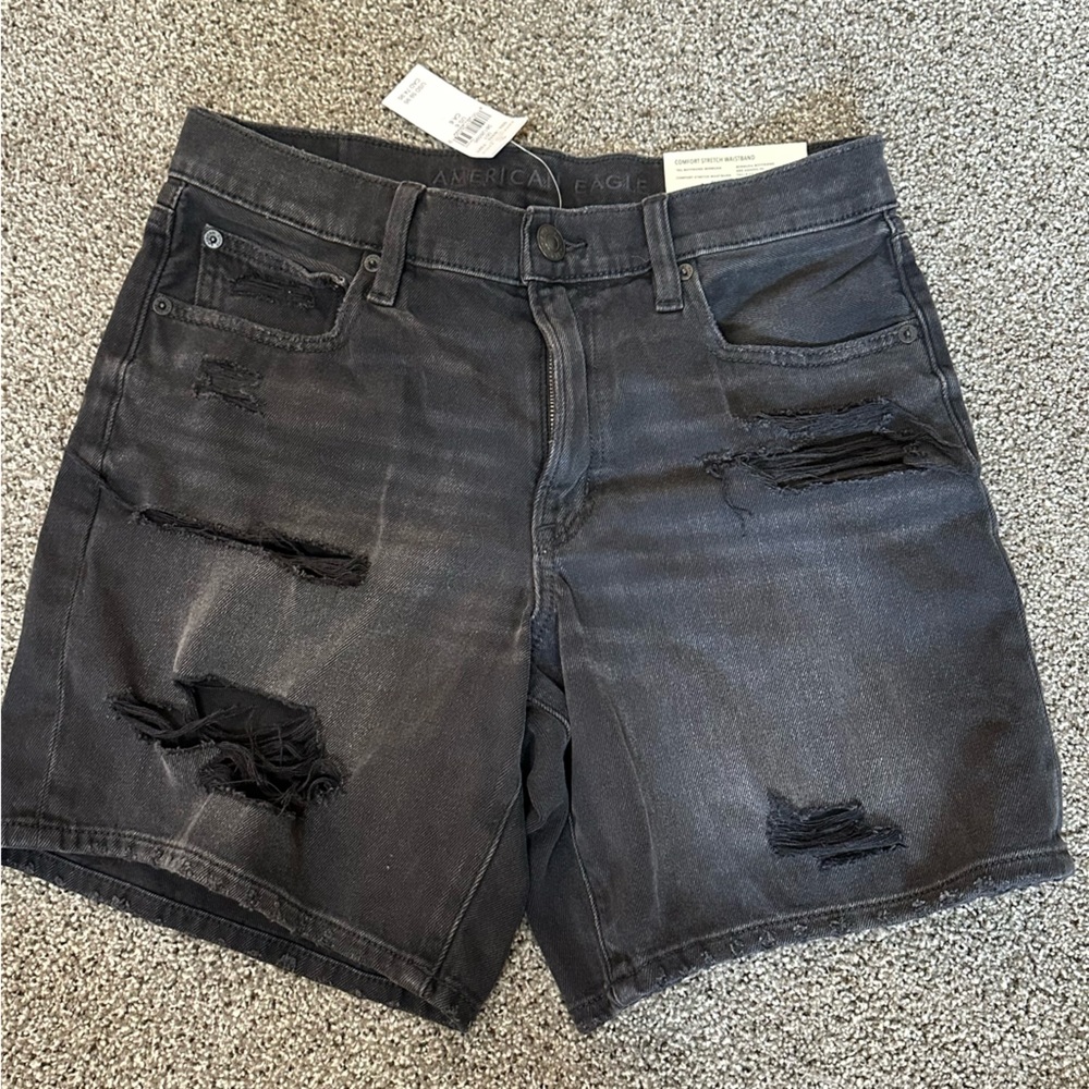 American Eagle Distressed Bermuda Shorts